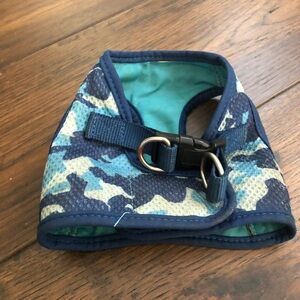Blue Camouflage Dog Harness